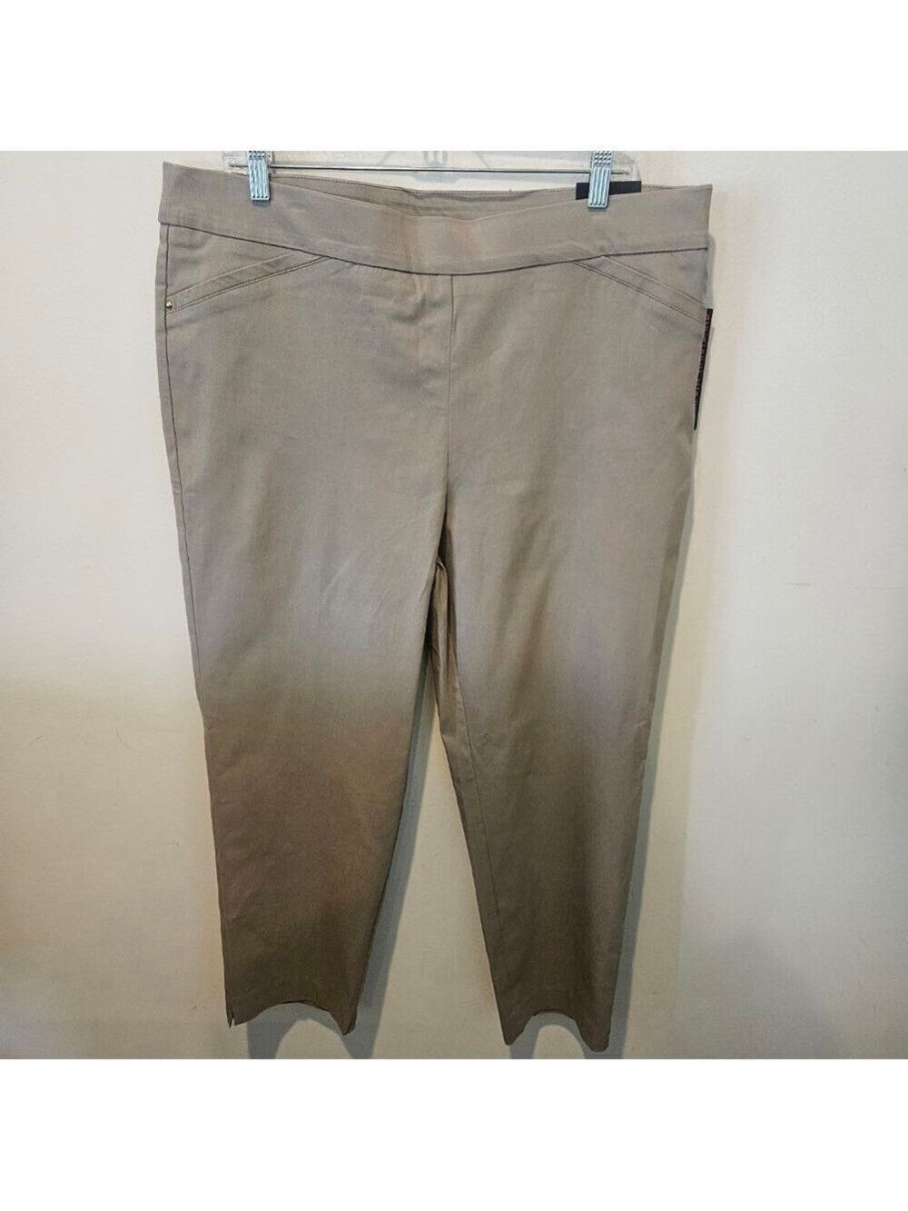 Women's BRIGGS NWT Cobblestone Slimming Pull-on Trousers Plus Size 18